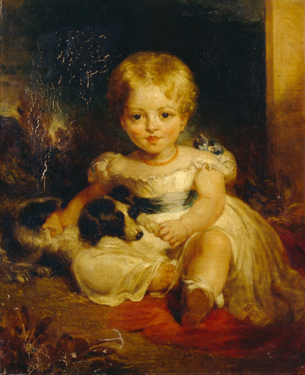 Susan Jay and her Dog av John Wood 