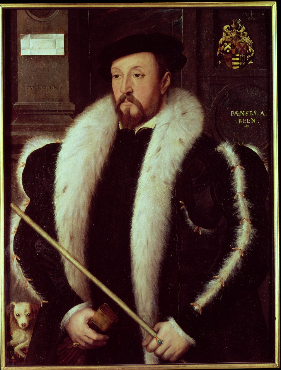 Thomas Wentworth, 1:e baron Wentworth av Nettlestead, 1549 (panel) av John Bettes the Younger