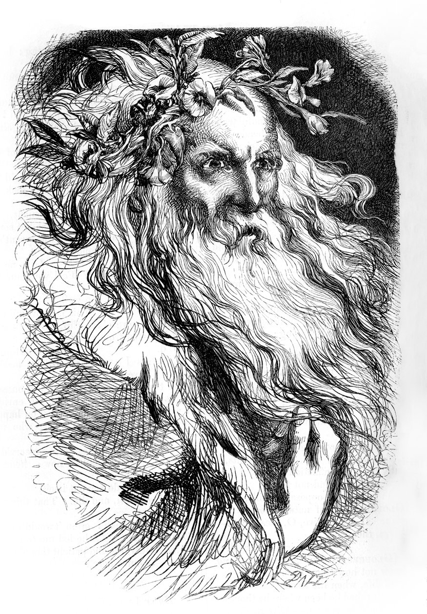 Kung Lear av John (after) Gilbert