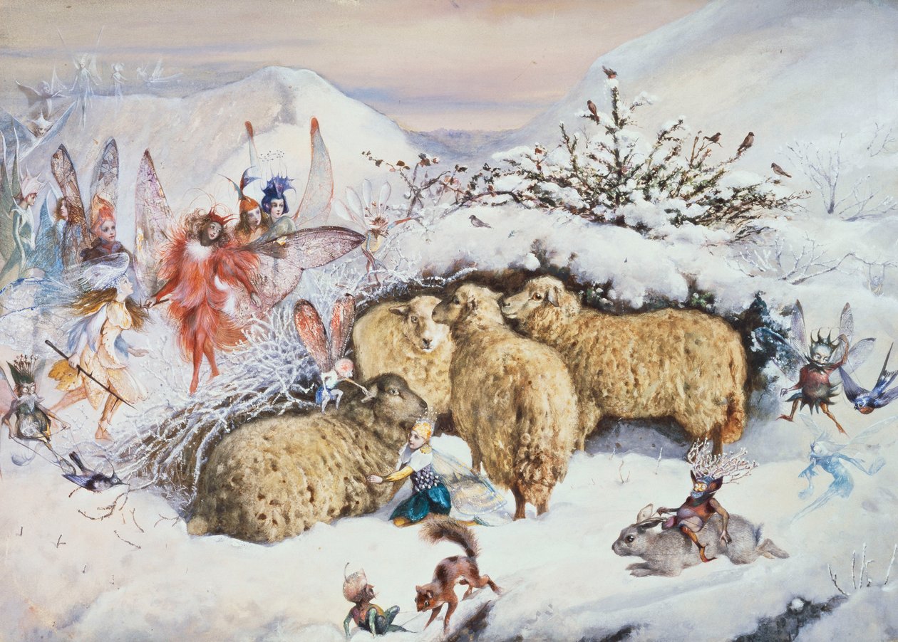 Feer i snön av John Anster Fitzgerald