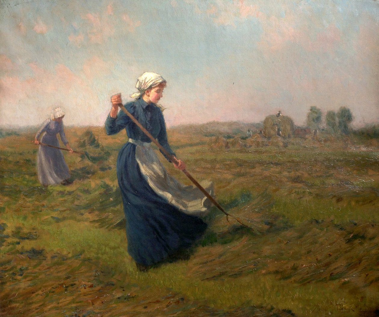 Tjej Höslagning av John Arthur Black