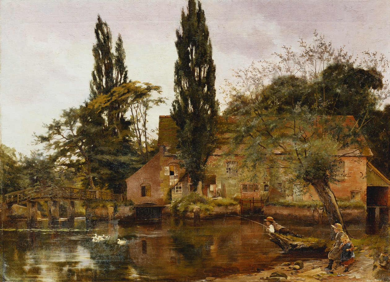 Mill on the Avon, 1886 av John Arthur Lomax