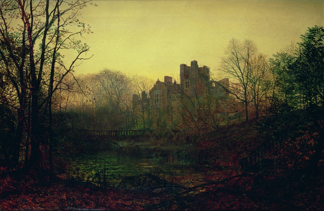 En efterglöd i oktober, 1871 av John Atkinson Grimshaw