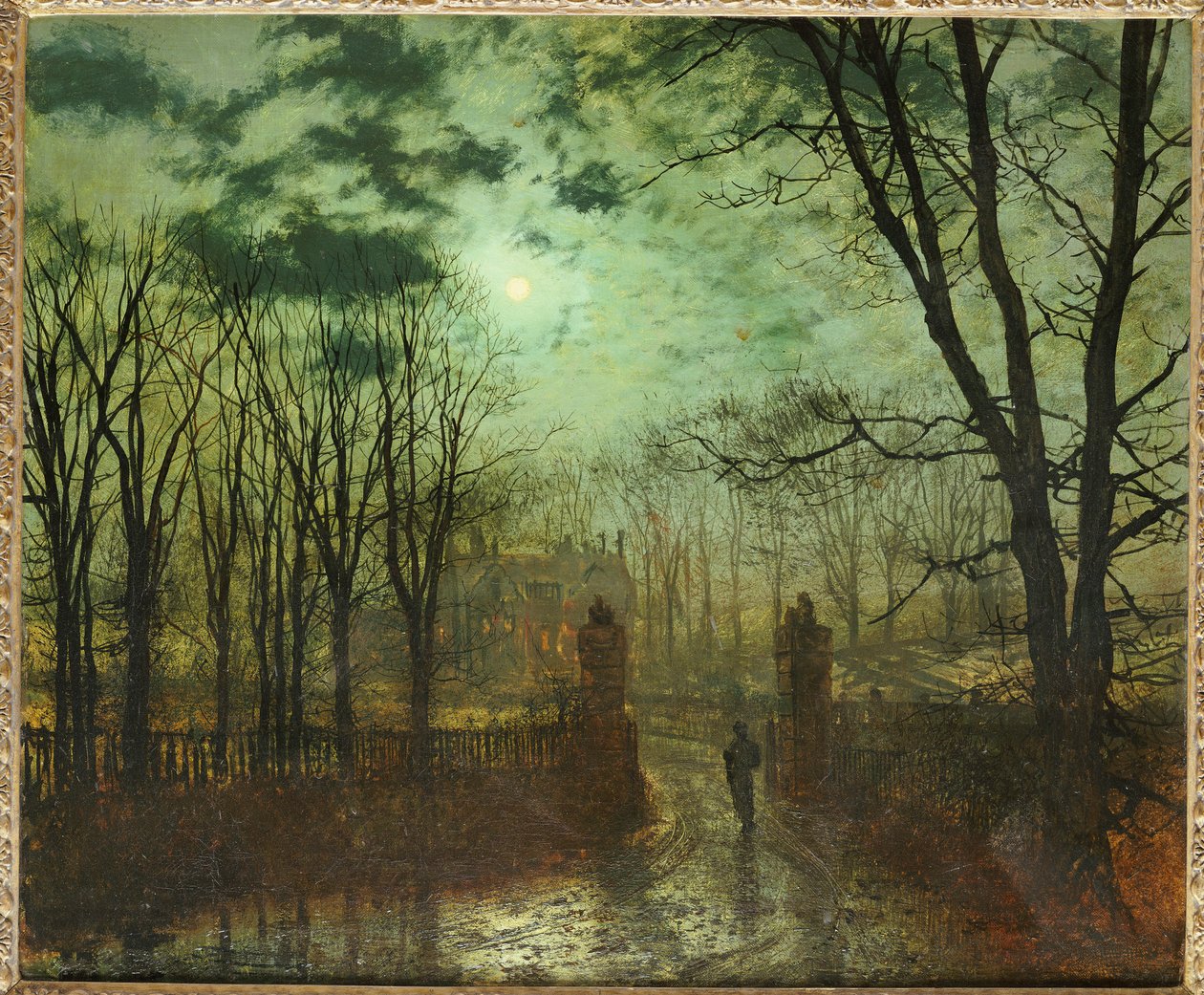 Vid Parkporten av John Atkinson Grimshaw