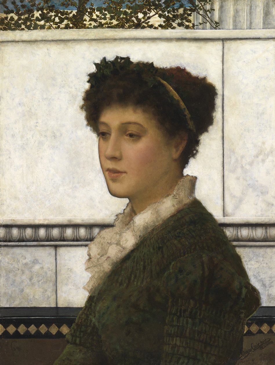 Brunetta, 1882 av John Atkinson Grimshaw