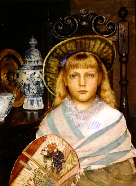 Enid (olja på duk) av John Atkinson Grimshaw
