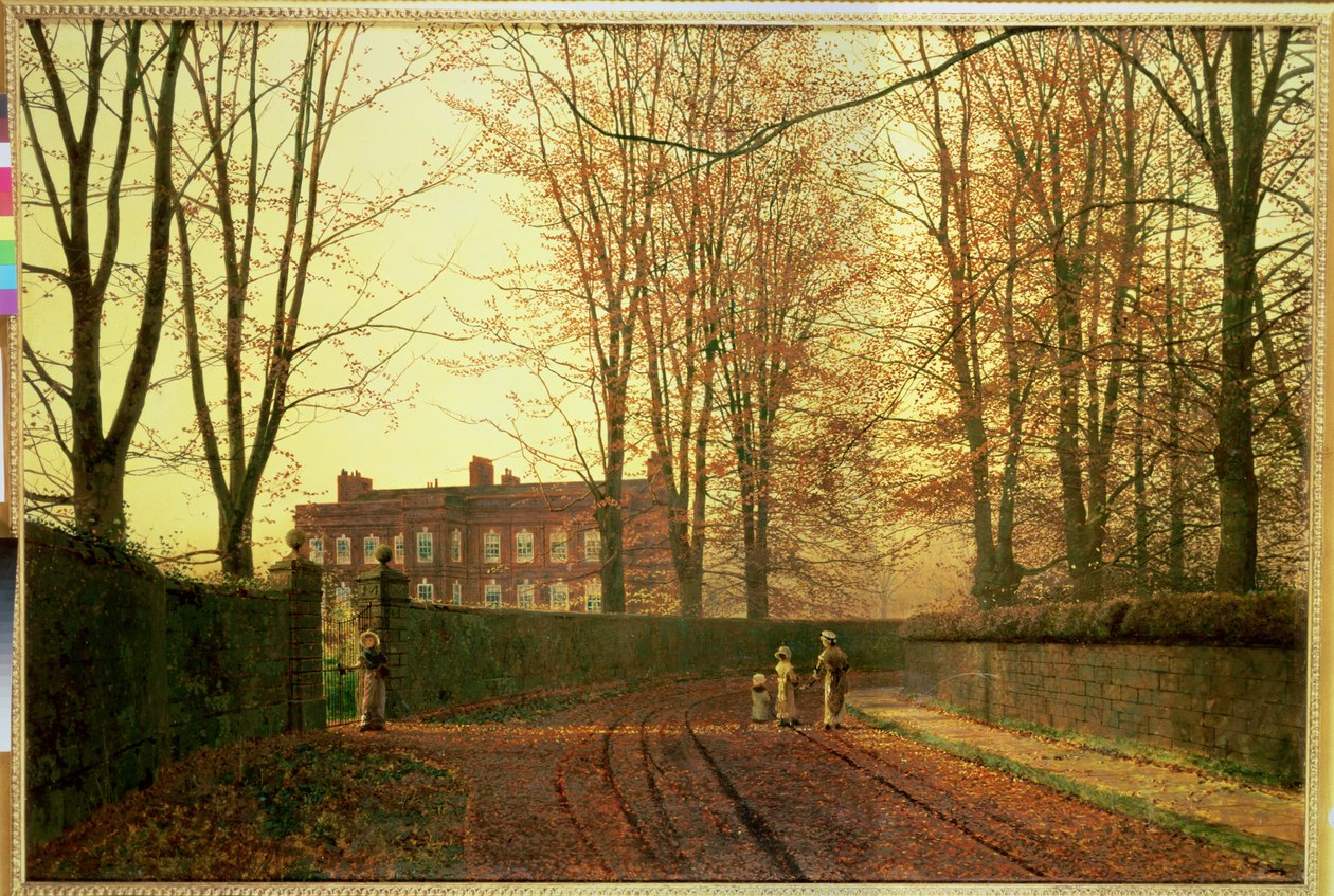 Går till kyrkan, 1880 av John Atkinson Grimshaw