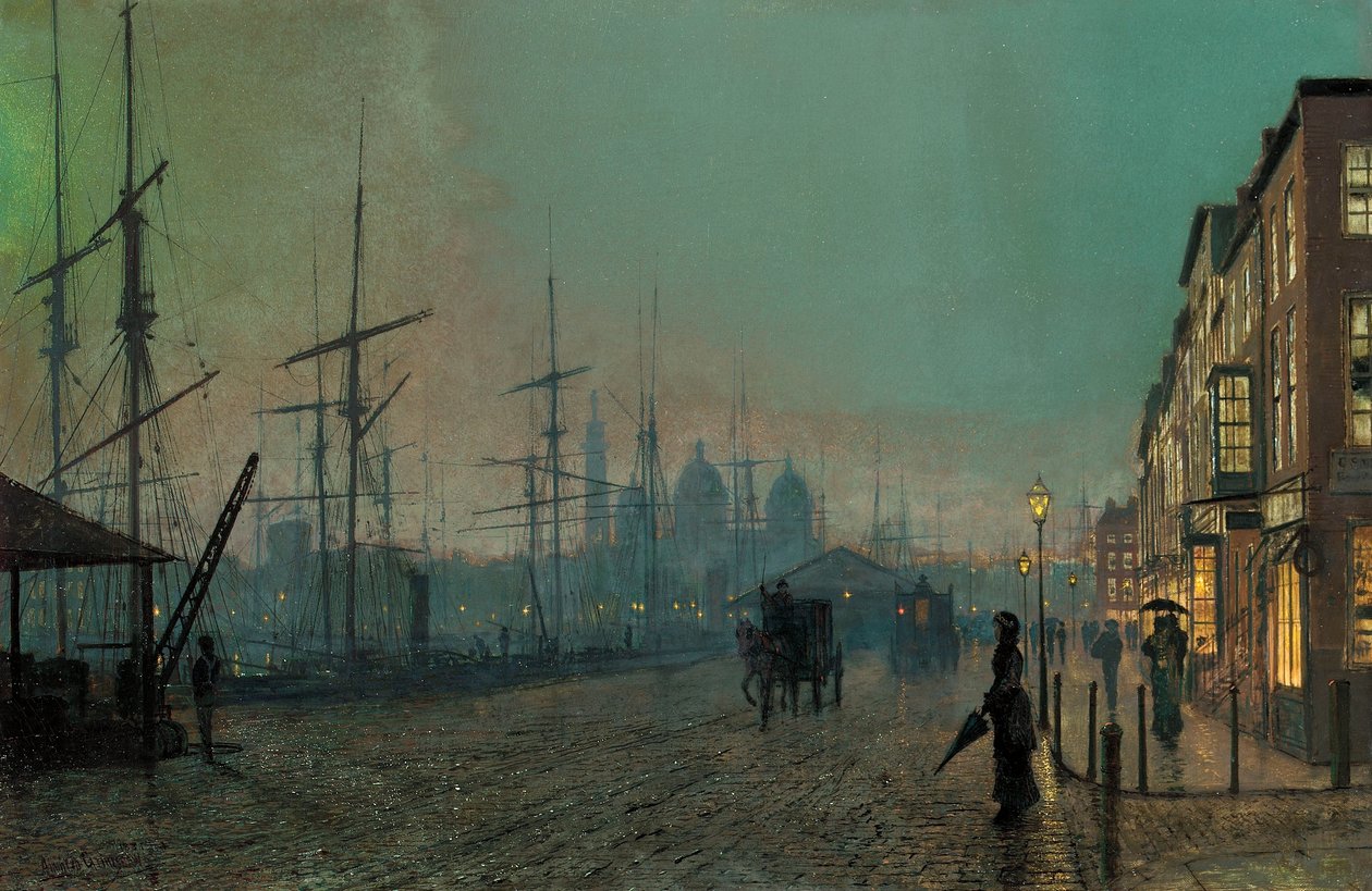 Humber Dockside, 1881 av John Atkinson Grimshaw