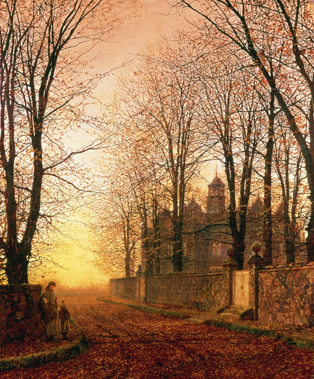 I den gyllene gamla tiden, c.1870 av John Atkinson Grimshaw