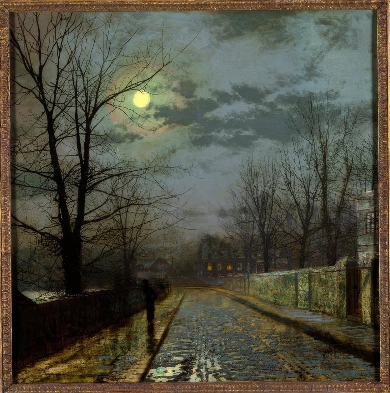 Lane i Cheshire av John Atkinson Grimshaw
