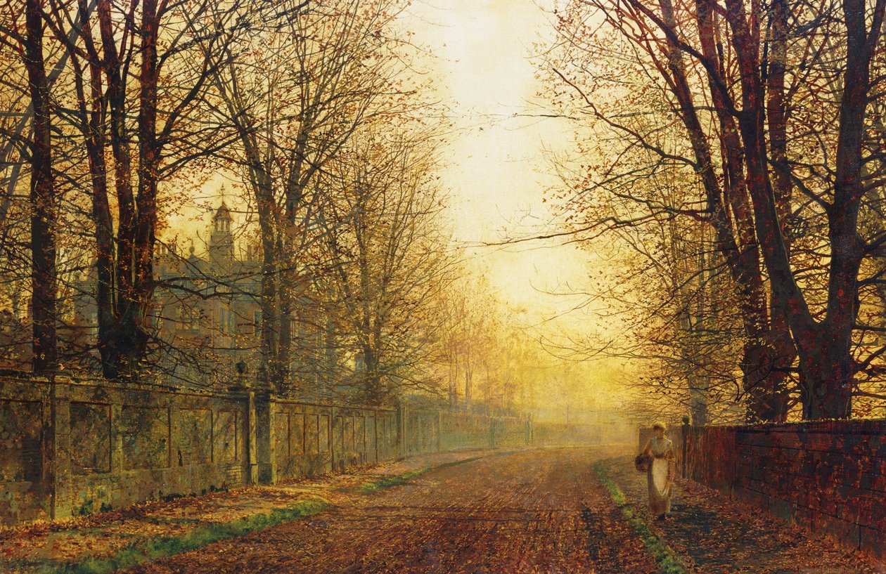 Höstens gyllene ära, av John Atkinson Grimshaw