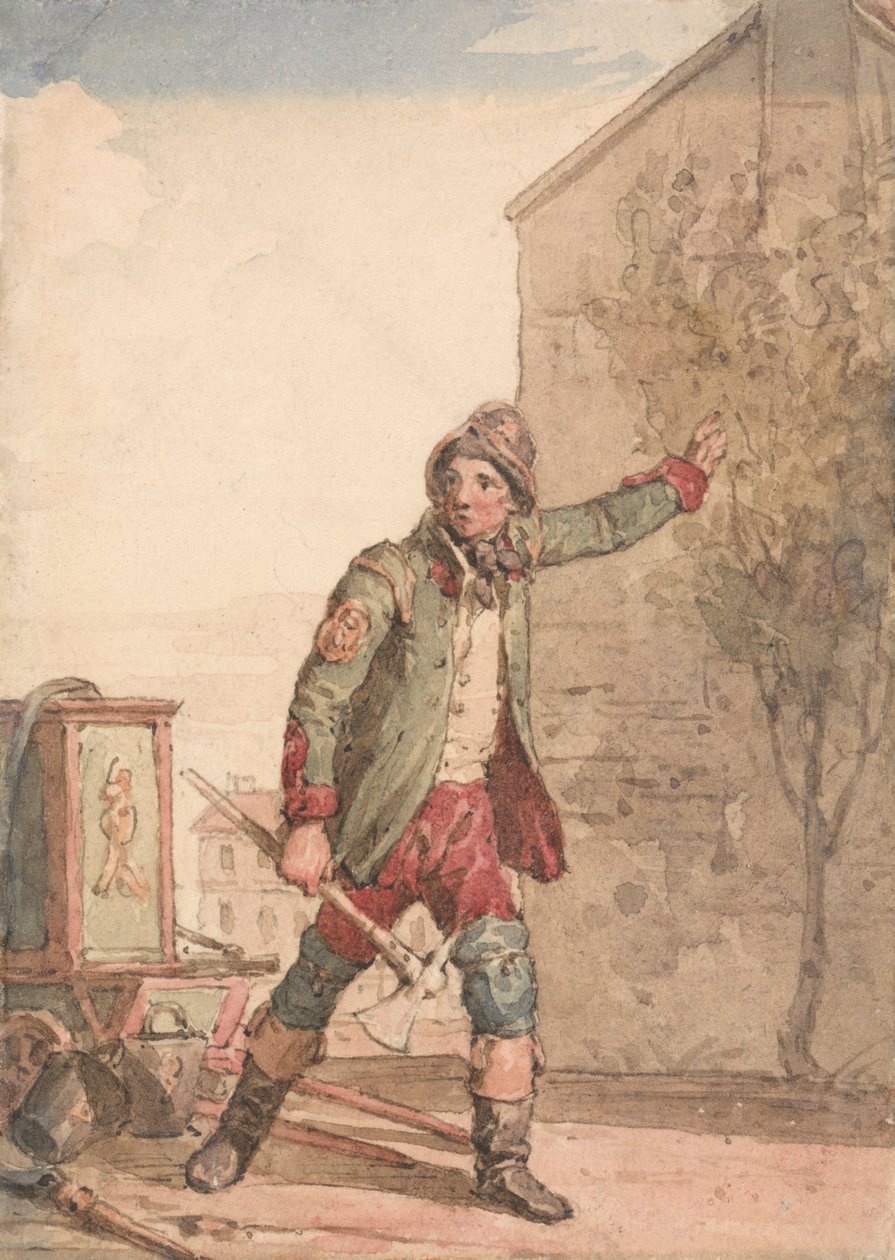 En brandman av John Augustus Atkinson