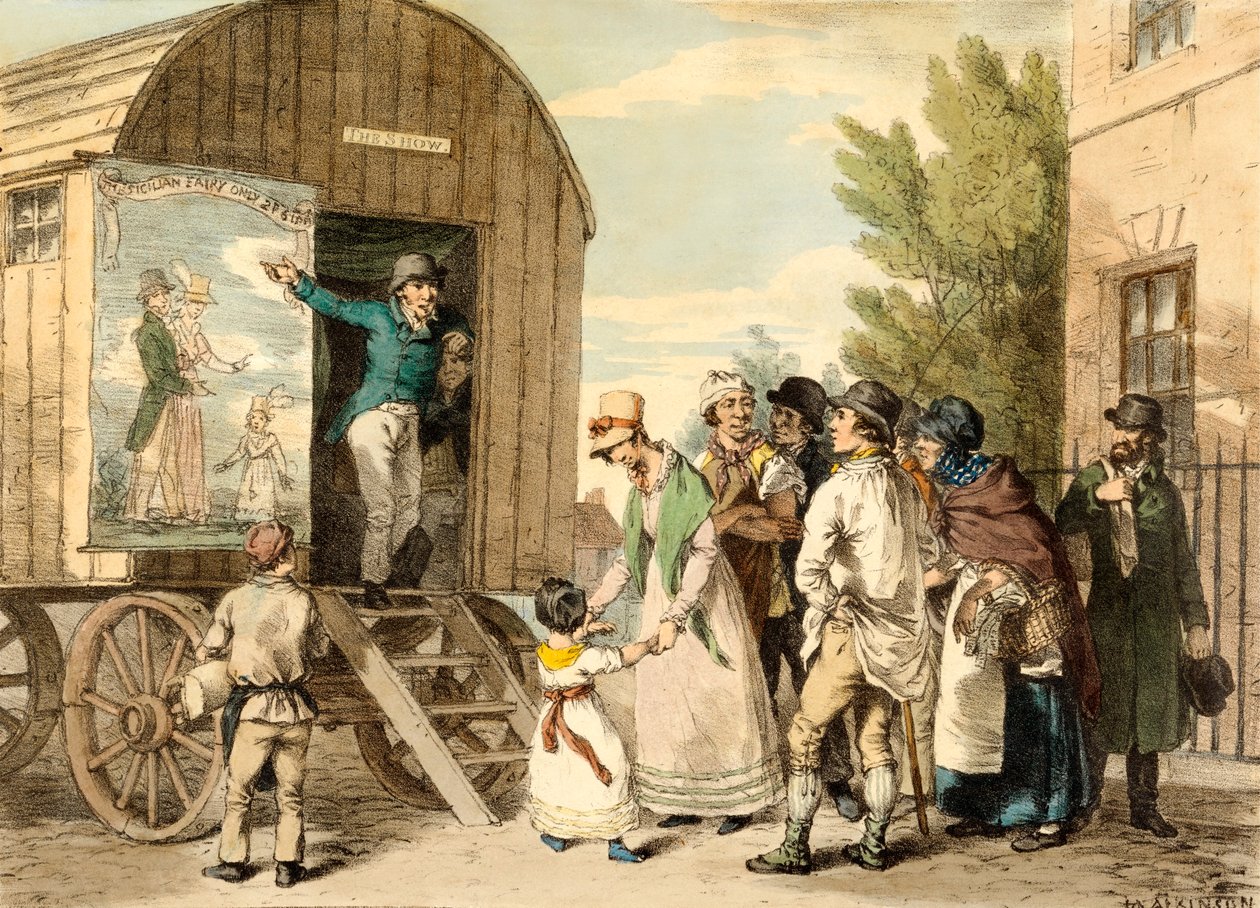 The Show, pub. c1821. av John Augustus Atkinson