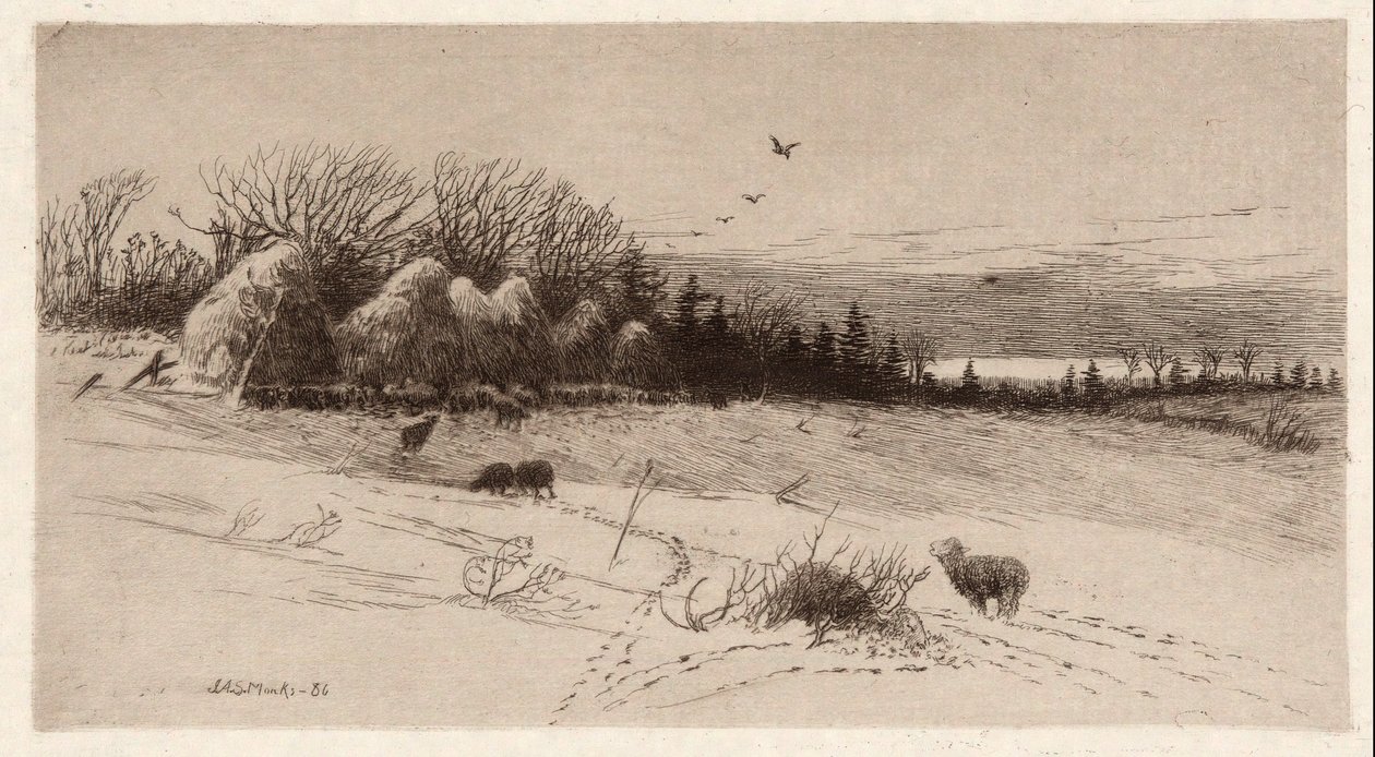 Får i snö av John Austin Sands Monks