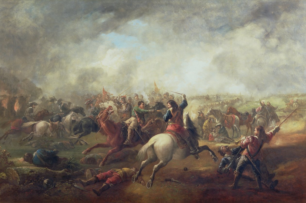 Slaget vid Marston Moor, 1644 av John Barker