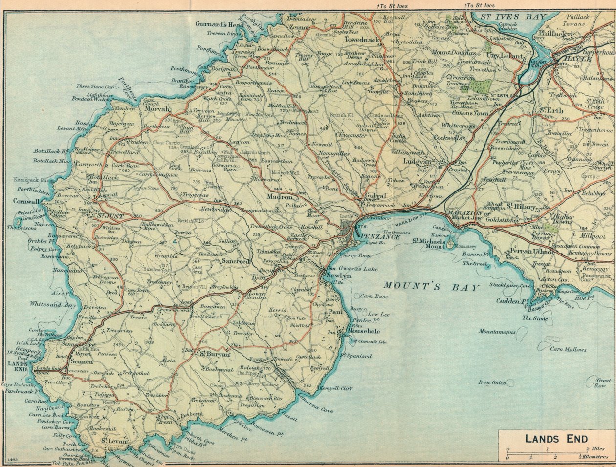 Lands End, 1900-talet av John Bartholomew