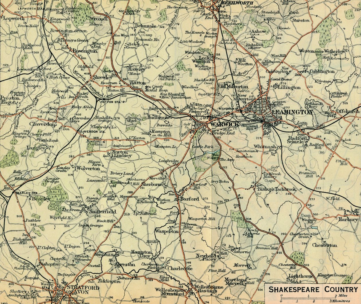Shakespeare Country, 1900-talet av John Bartholomew