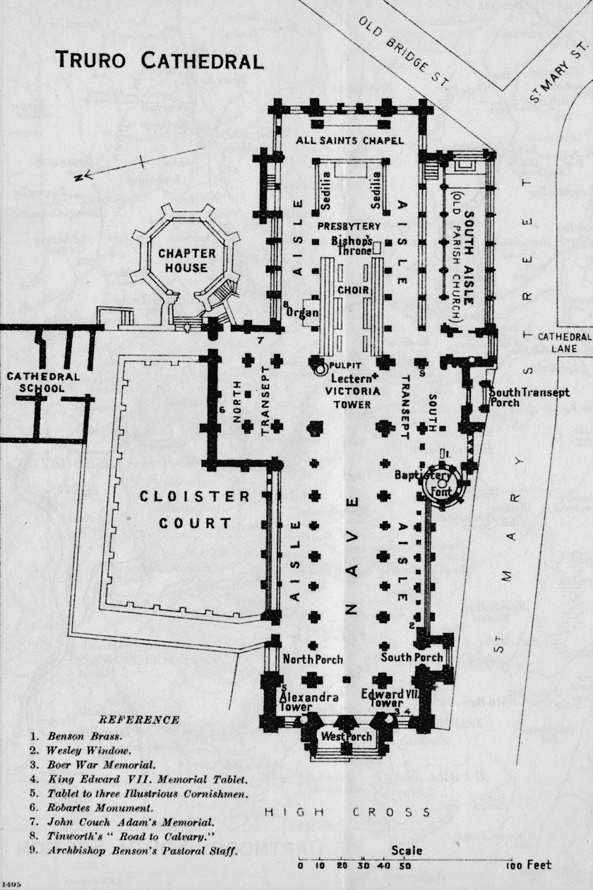 Truro-katedralen, 1900-talet av John Bartholomew