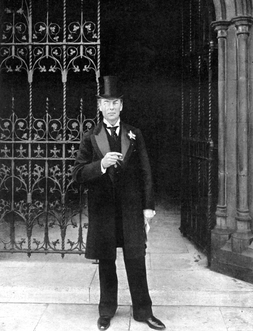 Joseph Chamberlain, brittisk liberal statsman, c1905. av John Benjamin Stone