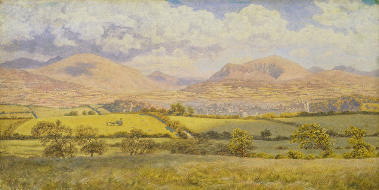 Caernarvon (olja på duk) av John Brett
