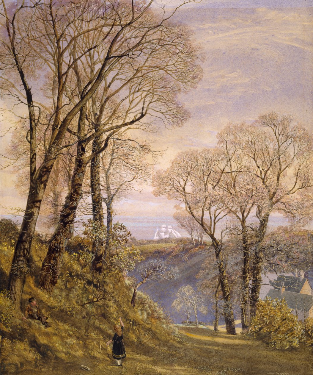 Februari på Isle of Wight, 1866 av John Brett