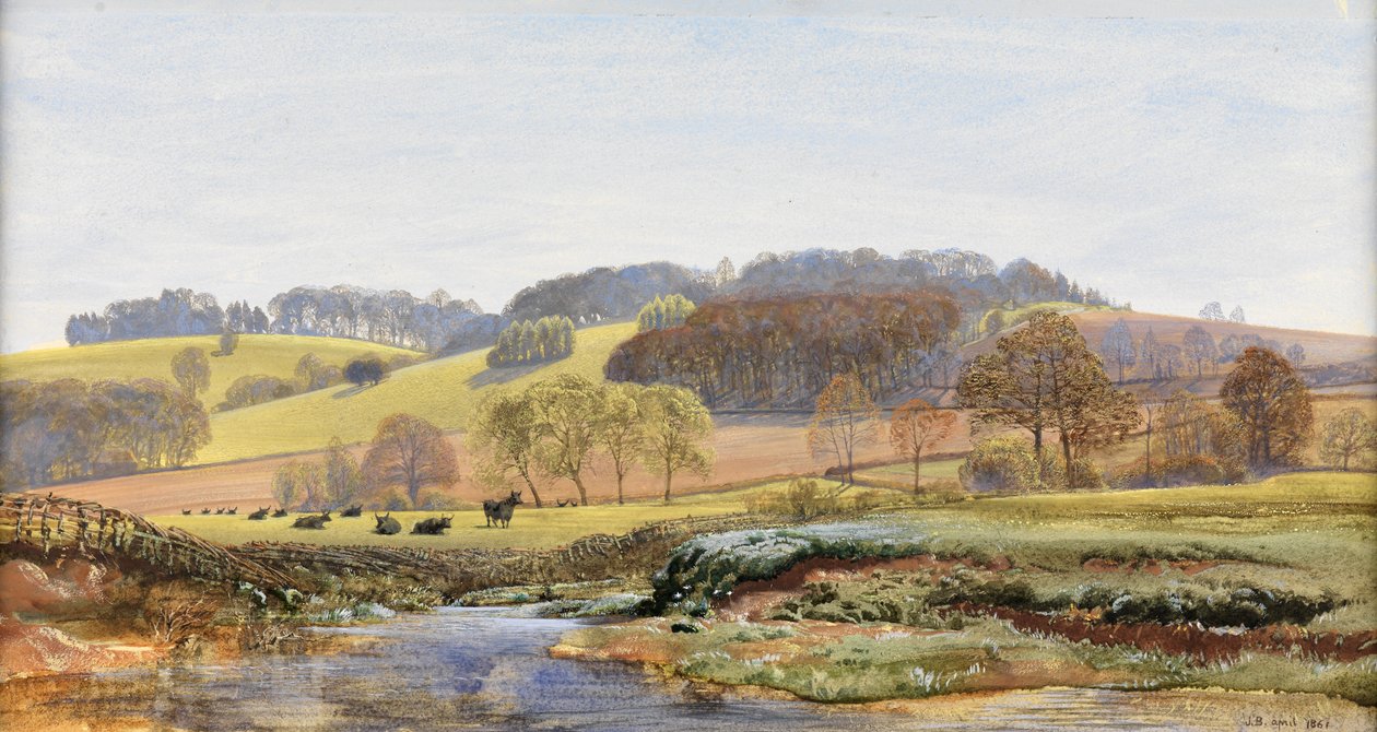 Våren nära Norbury, 1861 av John Brett