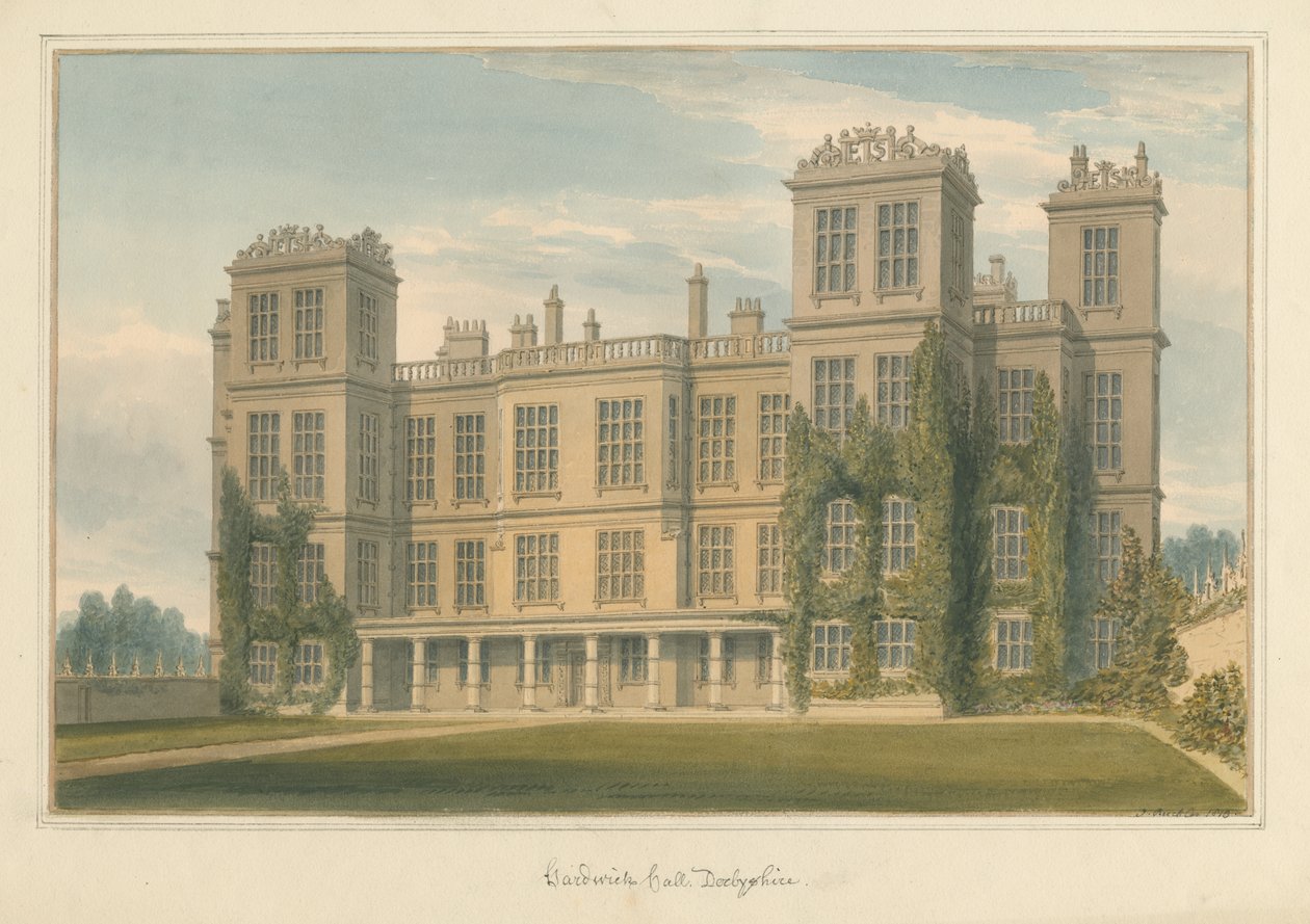 Derbyshire - Hardwick Hall [Ny] av John Buckler