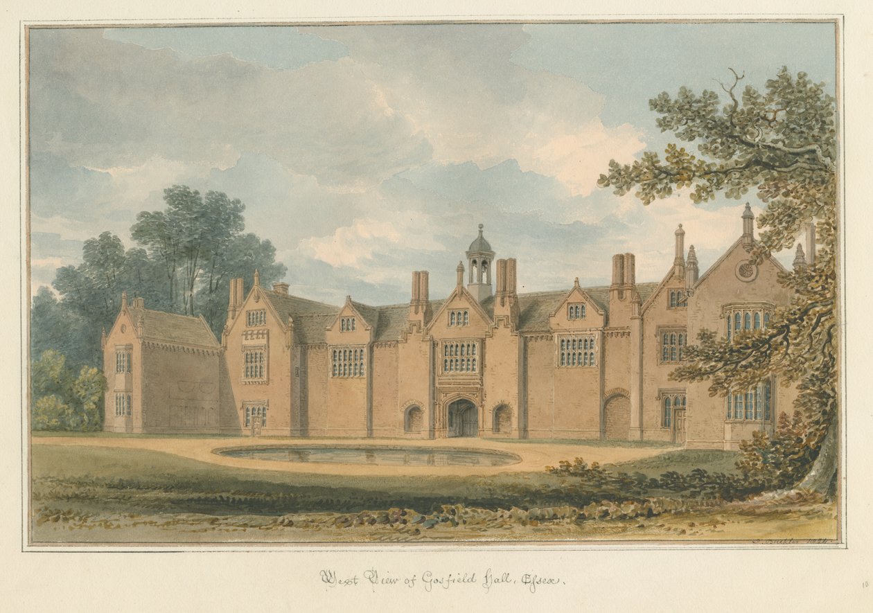 Essex - Gosfield Hall, 1824 av John Buckler