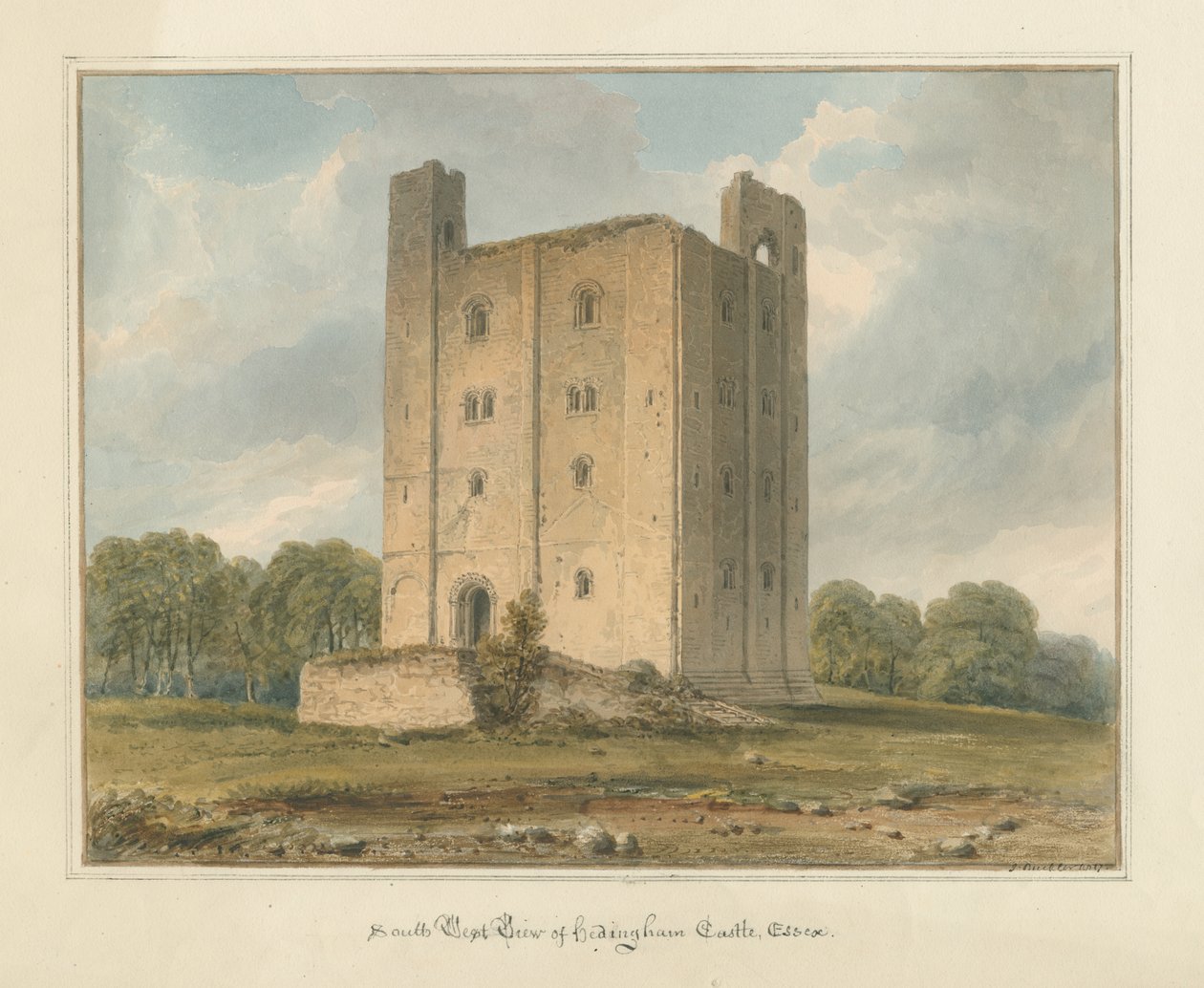 Essex - Hedingham Castle av John Buckler