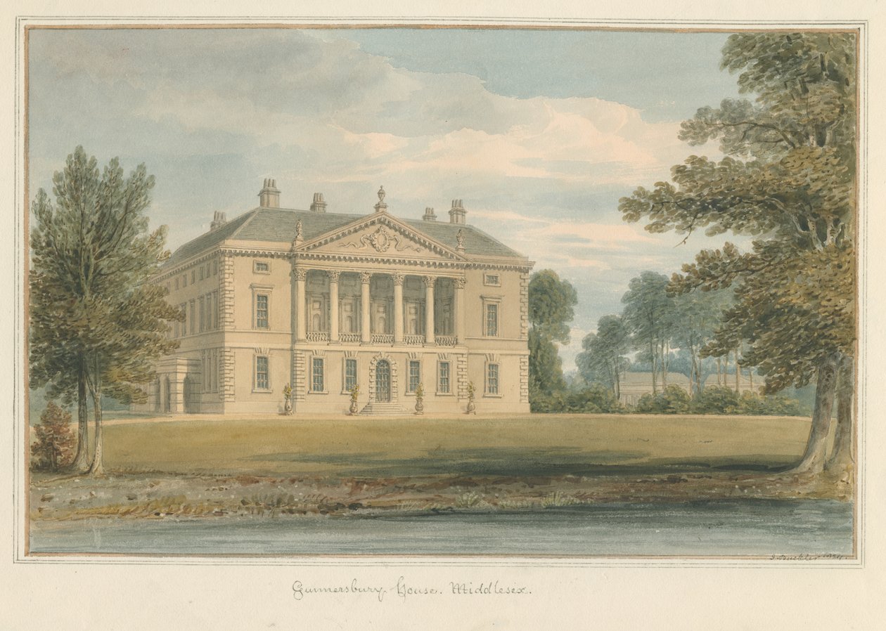 Middlesex - Gunnersbury House av John Buckler