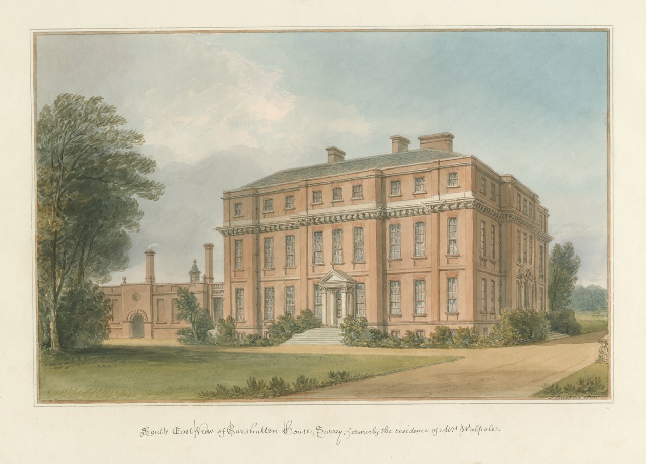 Surrey - Carshalton House, 1831 av John Buckler