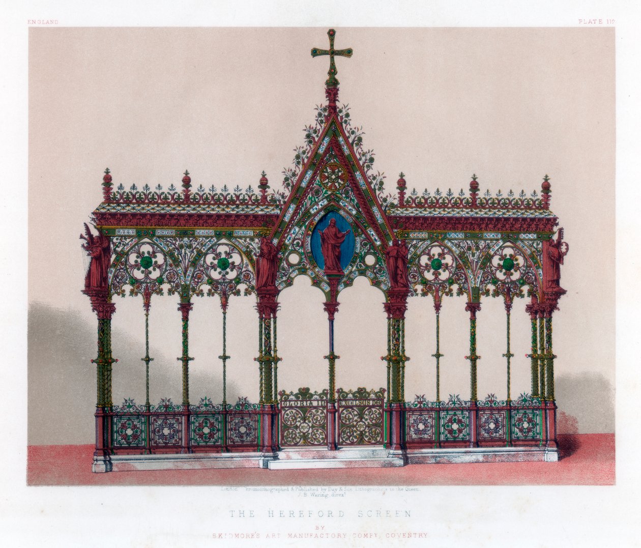 The Hereford Screen, 1800-talet. av John Burley Waring