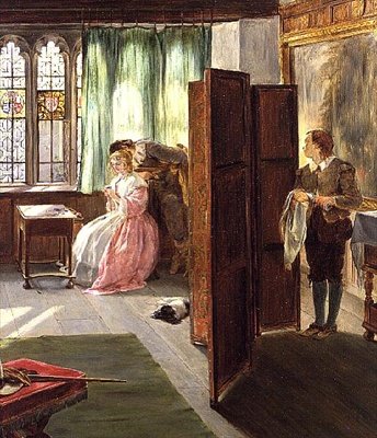 Sista drag schackmatt (2 detaljer) av John Callcott Horsley