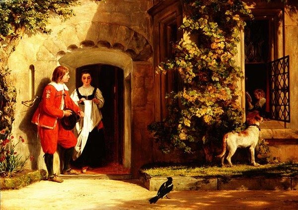 Väntar på ett svar av John Callcott Horsley