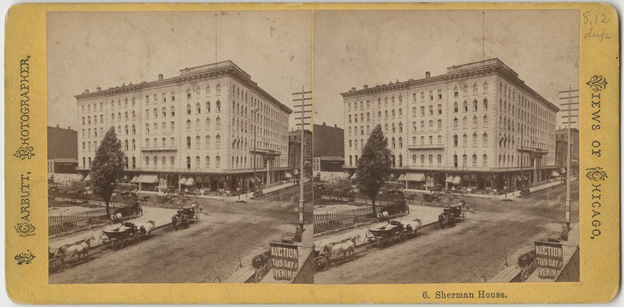 Sherman House, ca 1865 av John Carbutt