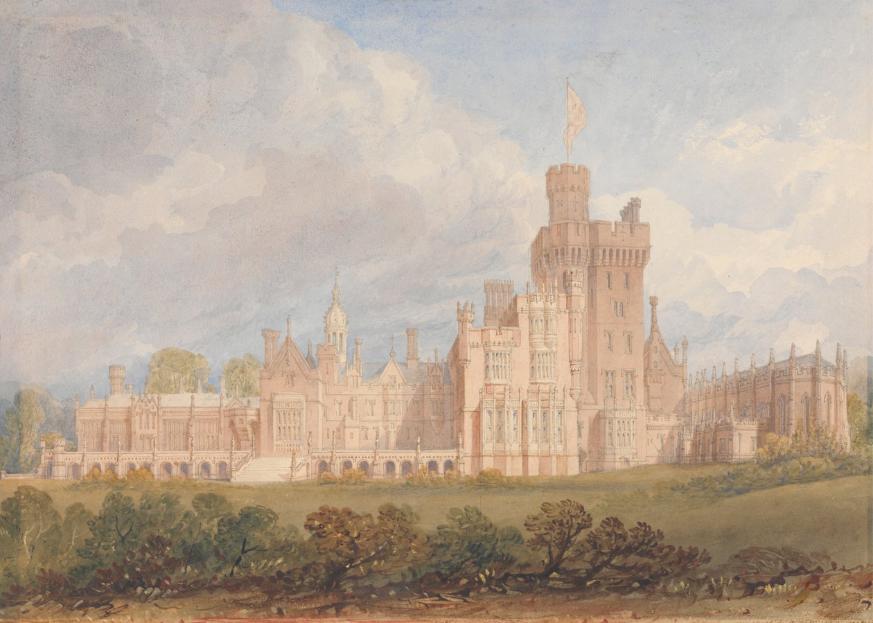 Costessey Hall, Norfolk av John Chessell Buckler