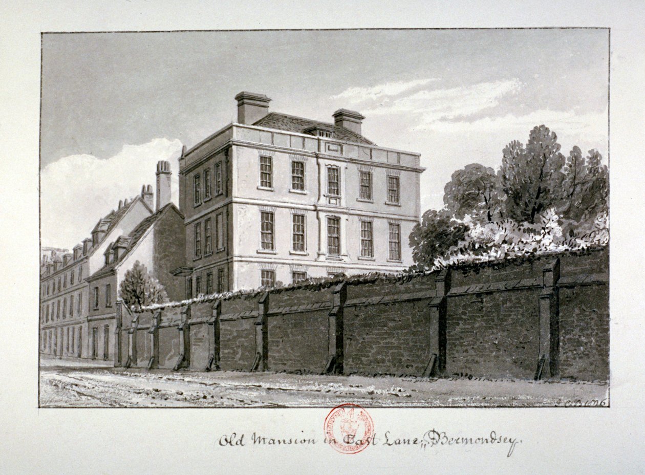 East Lane, Bermondsey, London, 1826 av John Chessell Buckler