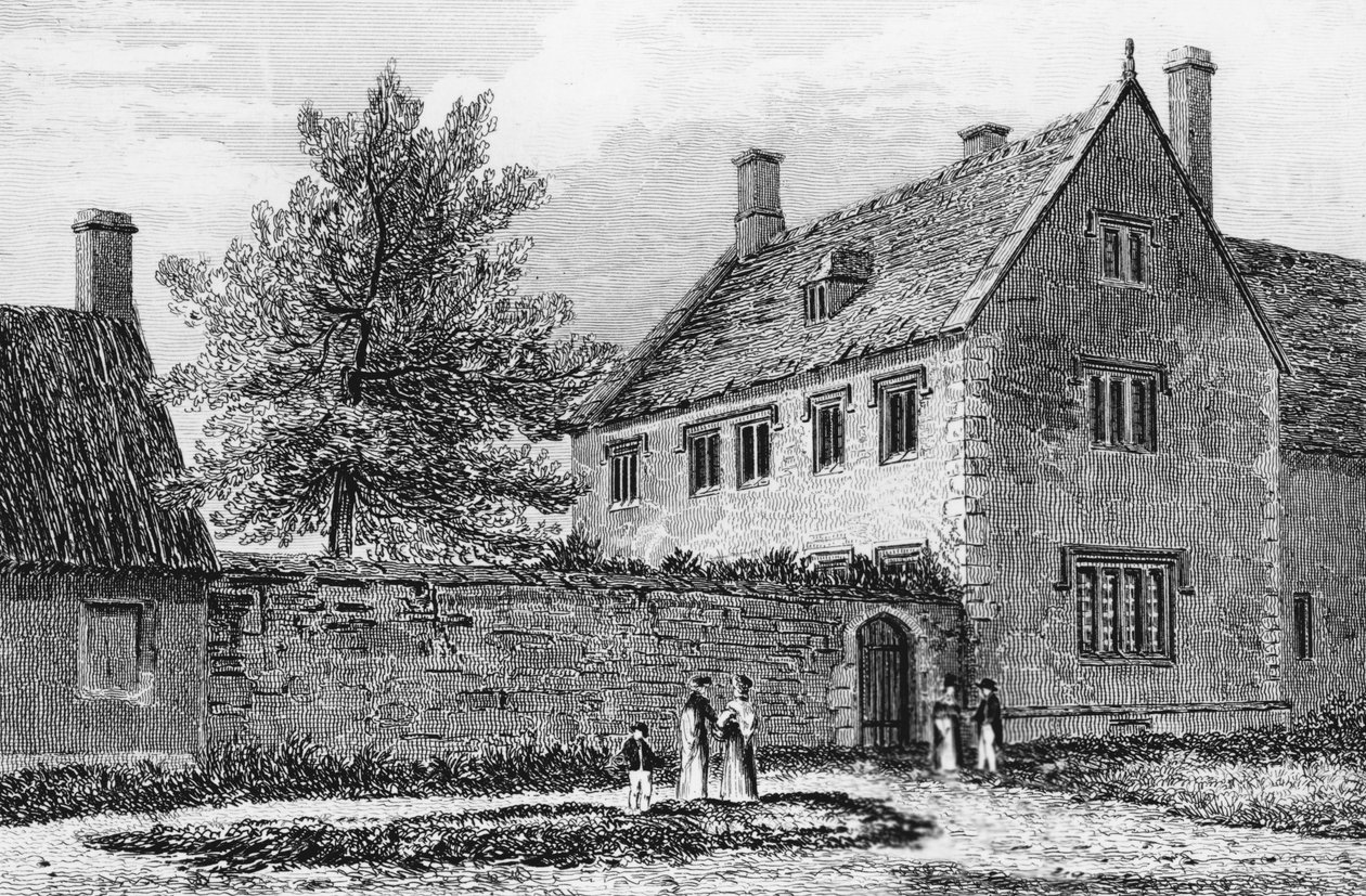 Grammar School i Adderbury, Oxfordshire av John Chessell Buckler