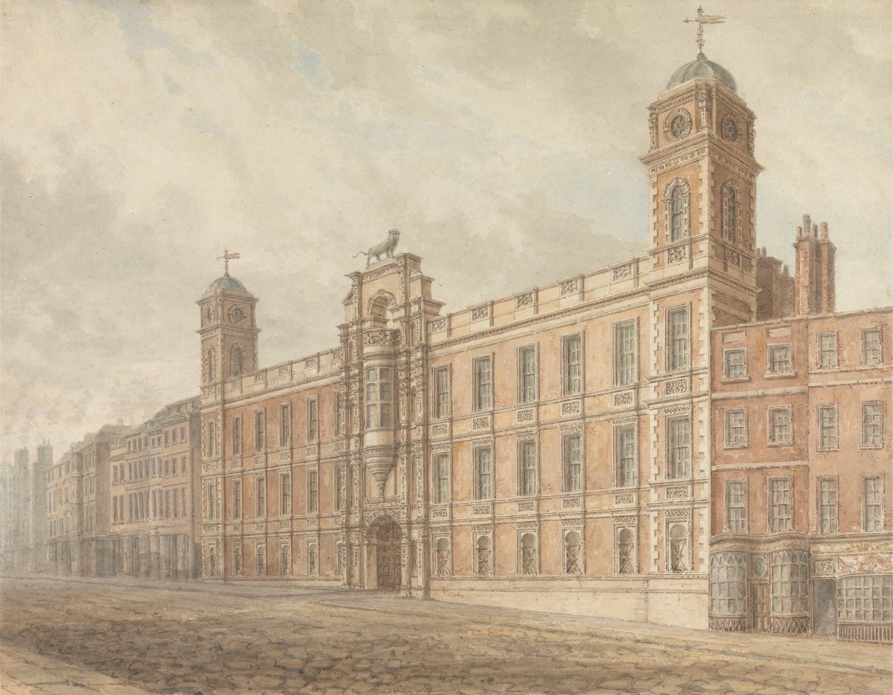 Northumberland House, Charing Cross, London av John Chessell Buckler