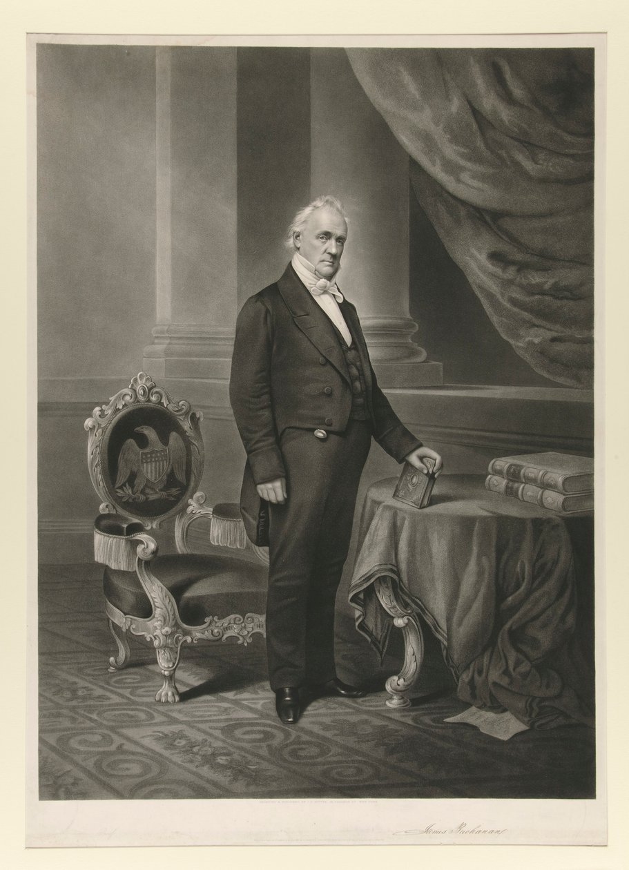 James Buchanan (faksimilsignatur) av John Chester Buttre