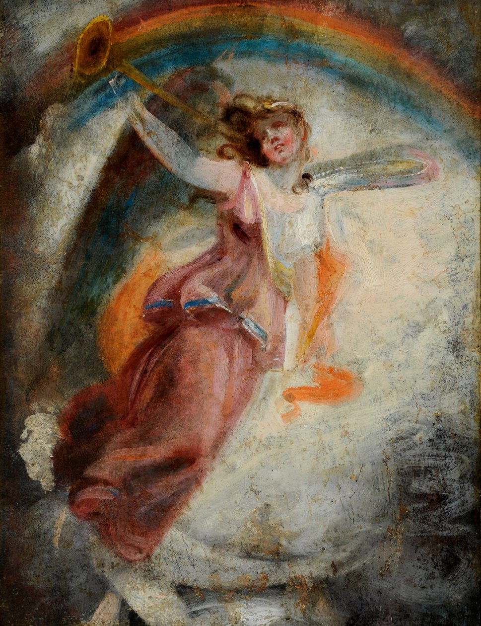 A Herald Angel (olja på duk) av John Constable