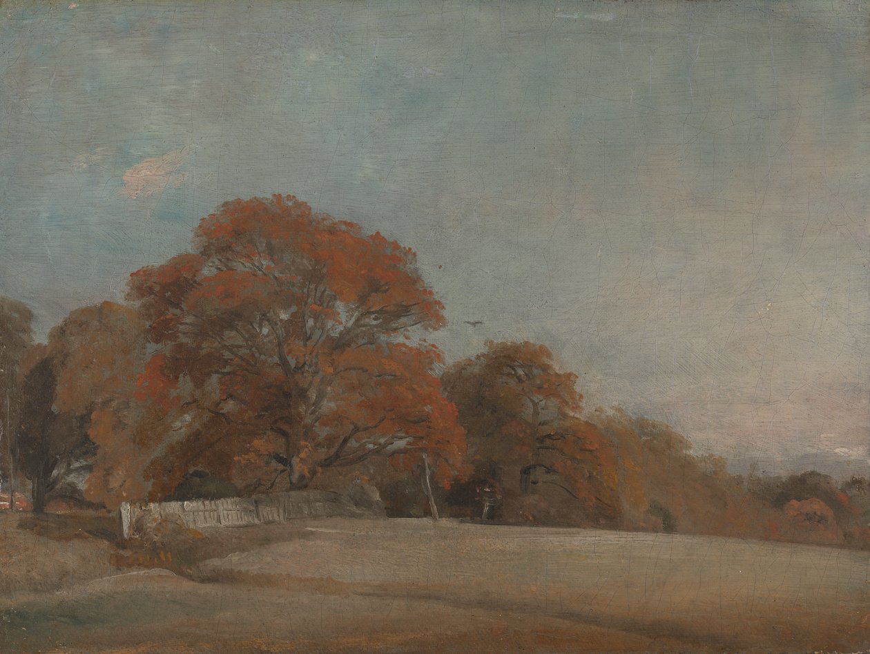 Ett höstlandskap vid Östra Bergholt av John Constable
