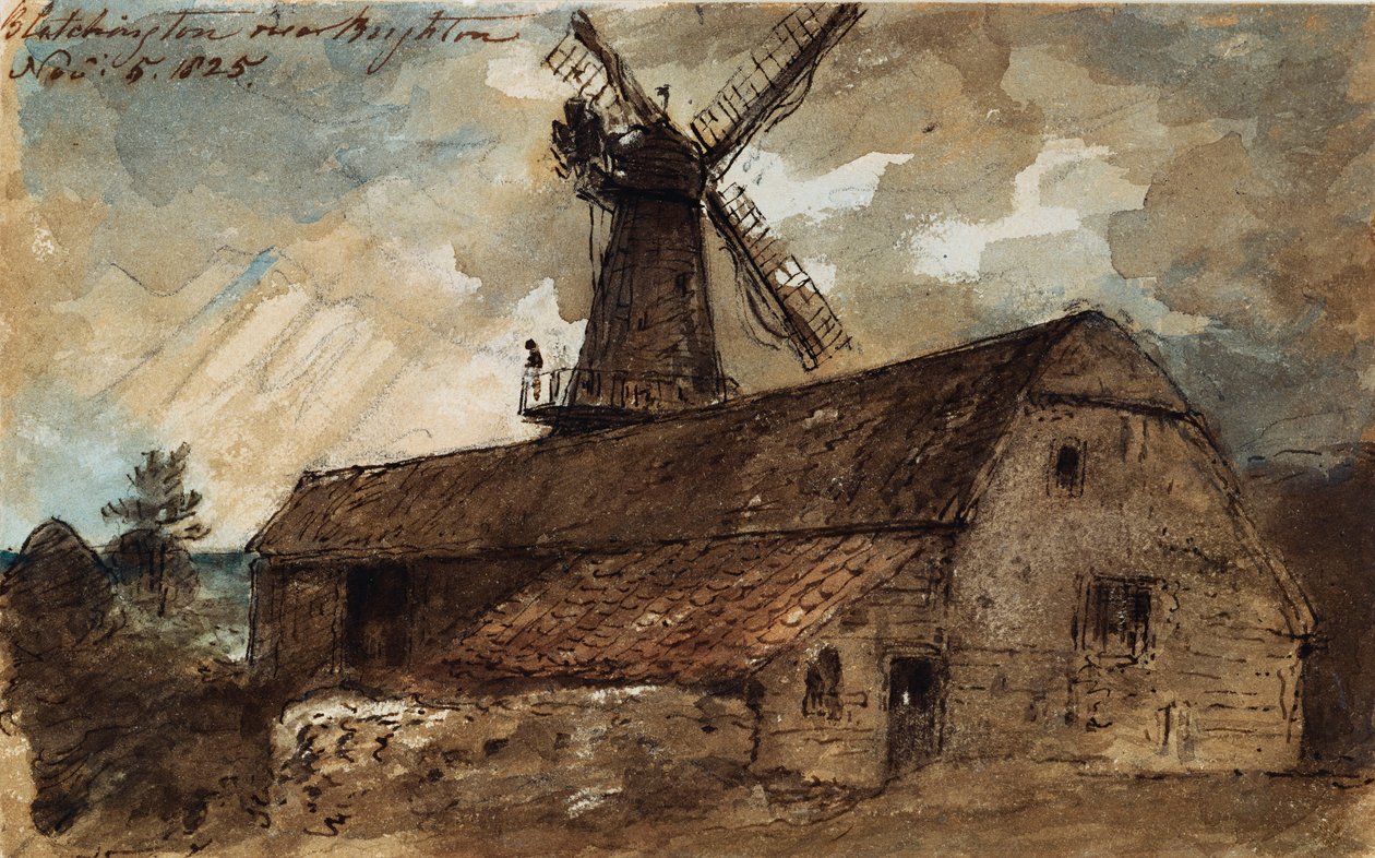 Blatchington Mill nära Brighton, 1825 av John Constable