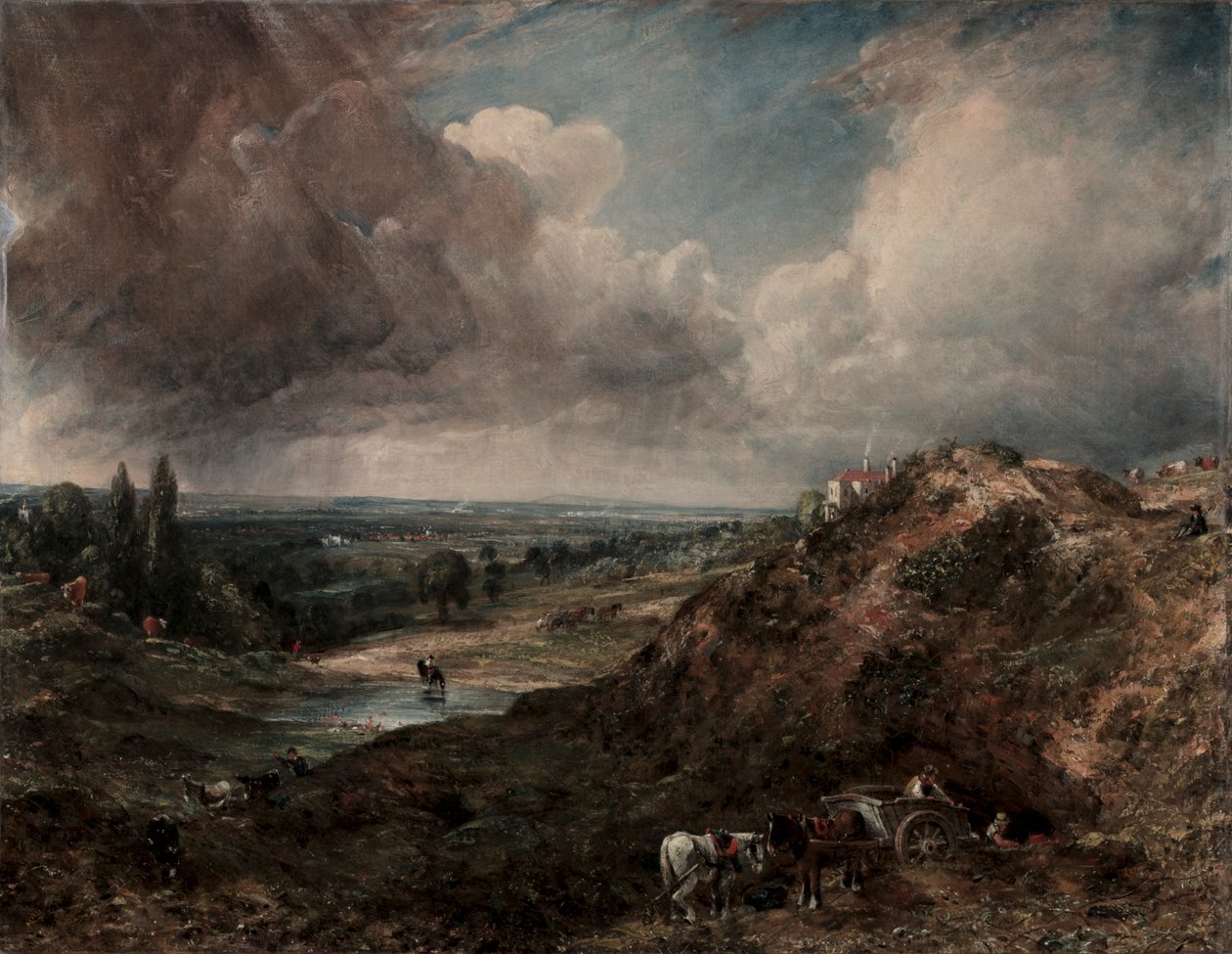 Branch Hill Pond, Hampstead, 1828. av John Constable