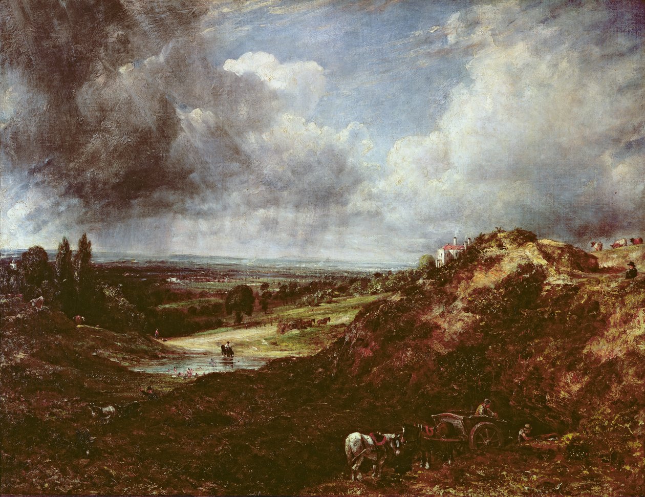 Branch Hill Pond, Hampstead Heath, 1828 av John Constable