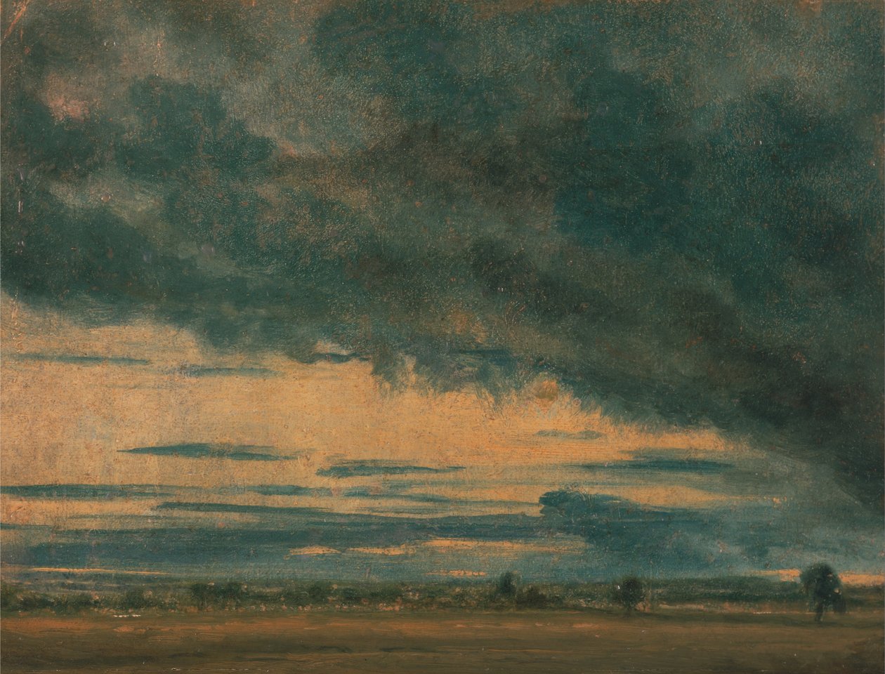 Studie av molnet av John Constable