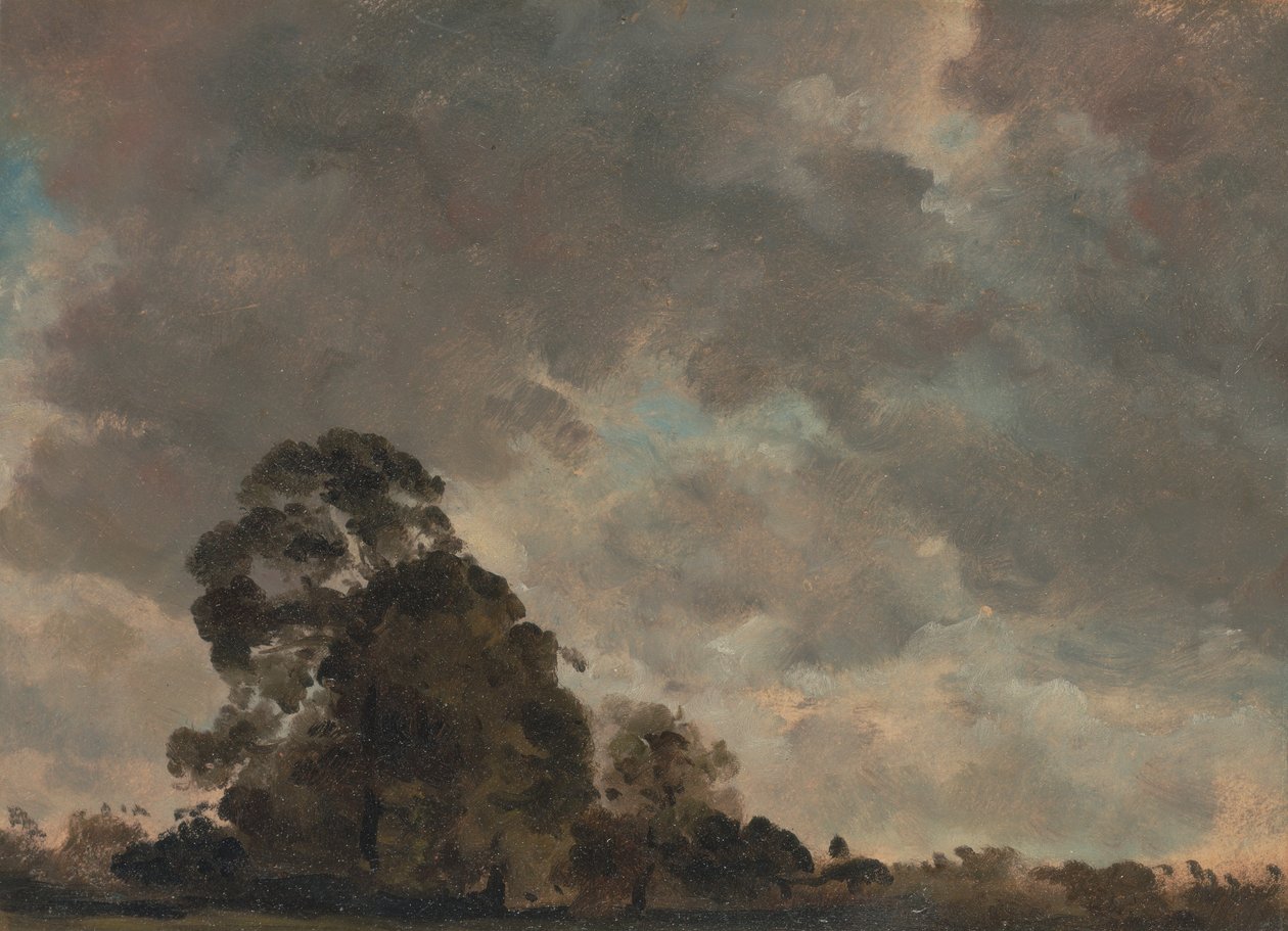 Studie av molnet av John Constable