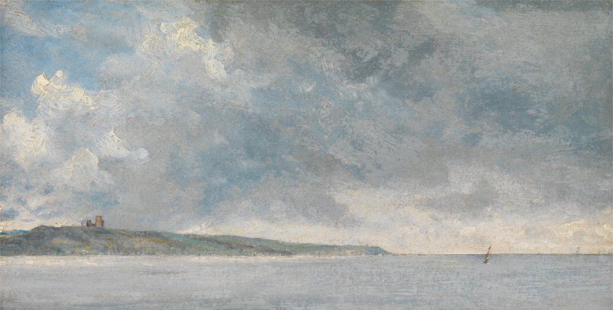 Kustlandskap med klippor av John Constable