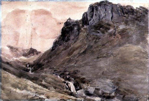 Eagle Crag, Borrowdale av John Constable
