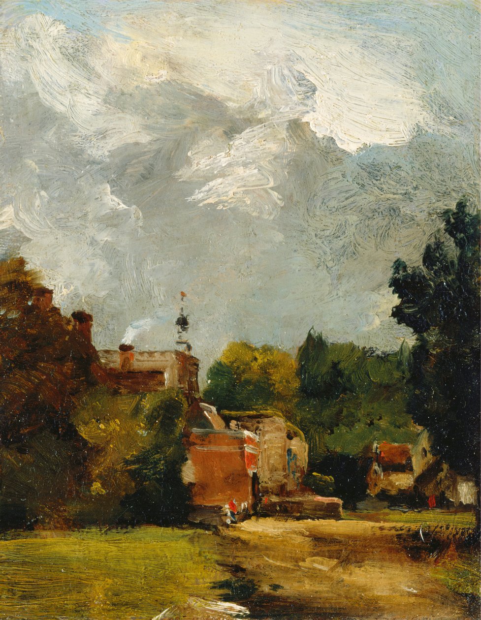 Östra Bergholts kyrka, 1809. av John Constable